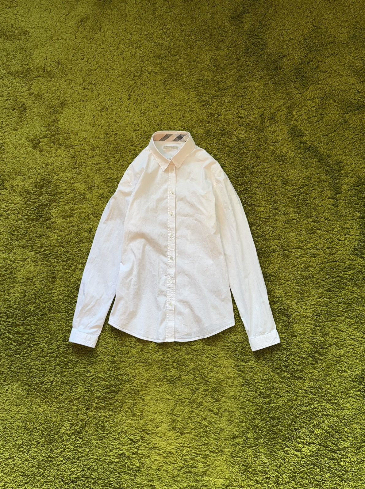 Burberry × Designer Burberry Brit white buttons up shirt blouse Size M / US 6-8 / IT 42-44 - 1 Thumbnail