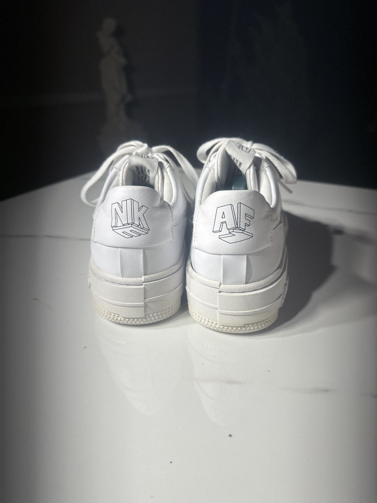 Nike Nike Air Force 1 Low Pixel Triple White Shoes Size US 7 / IT 37 - 5 Thumbnail
