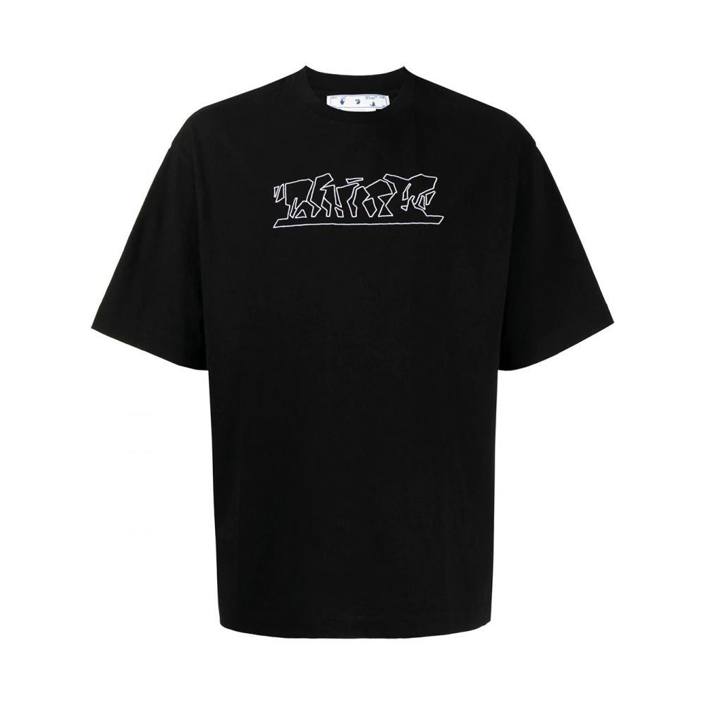 Off-White o1gr1nt1124 Fig Of Speech Over Skate S/S T-Shirt in Black Size US XS / EU 42 / 0 - 2 Thumbnail