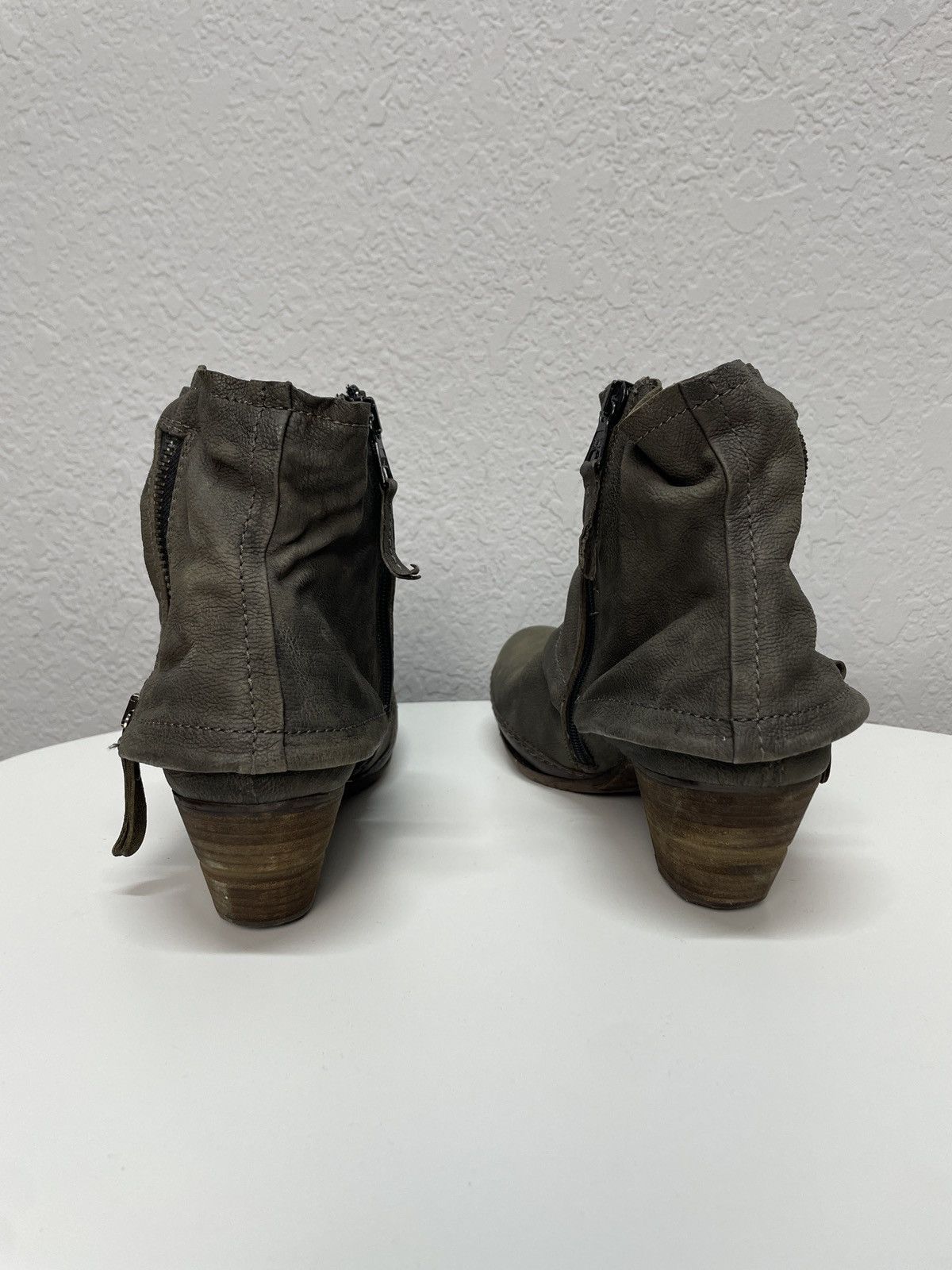 A.S.98 Vintage Italian AS 98 Rick Owens Style Leather Biker Boots Size US 8 / IT 38 - 6 Thumbnail
