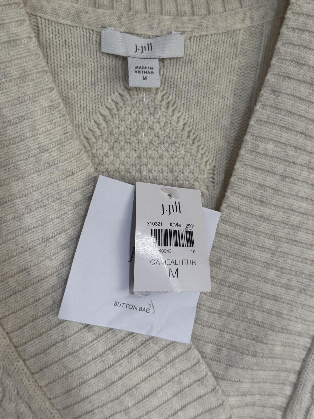 Other Talbots NWT Medium Cream Cable Knit Cardigan Size M / US 6-8 / IT 42-44 - 5 Thumbnail