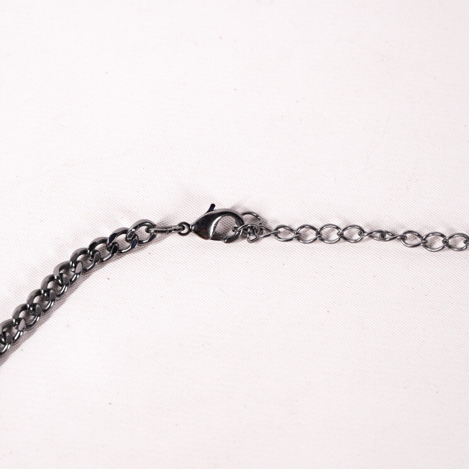 Other 11.5" Black Druzy Silver Metal Chain Necklace Choker Jewelry Size ONE SIZE - 3 Thumbnail