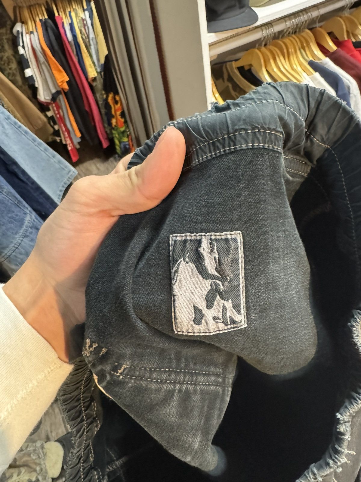 Rick Owens Drkshdw Rick Owens Waxed DRKSHDW Creatch Pants Size US 32 / EU 48 - 6 Thumbnail