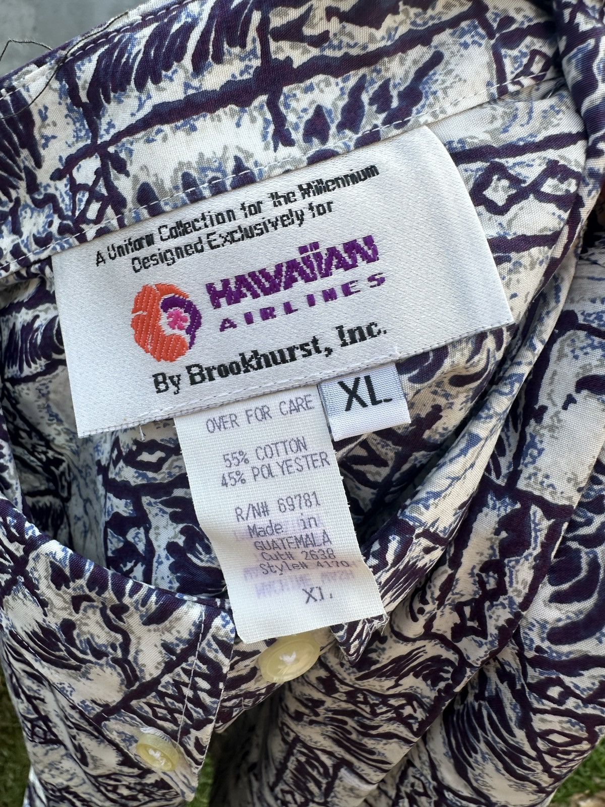 Other New Hawaiian Airlines Shirt By Brookhurst Dead StockMen's XL Size US XL / EU 56 / 4 - 4 Thumbnail