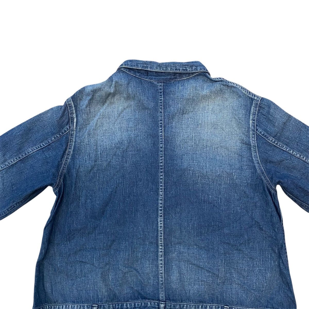 Johnbull Johnbull Japanese Denim Oversized Dress - Rare Vintage Look Size S / US 4 / IT 40 - 14 Thumbnail