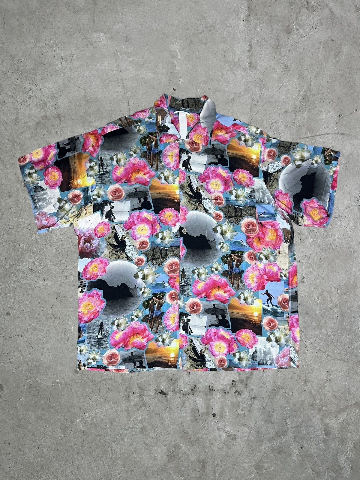 Chrome Hearts Chrome Hearts Silk Photo Graphic Button Up Shirt Size US XXL / EU 58 / 5 - 1 Thumbnail