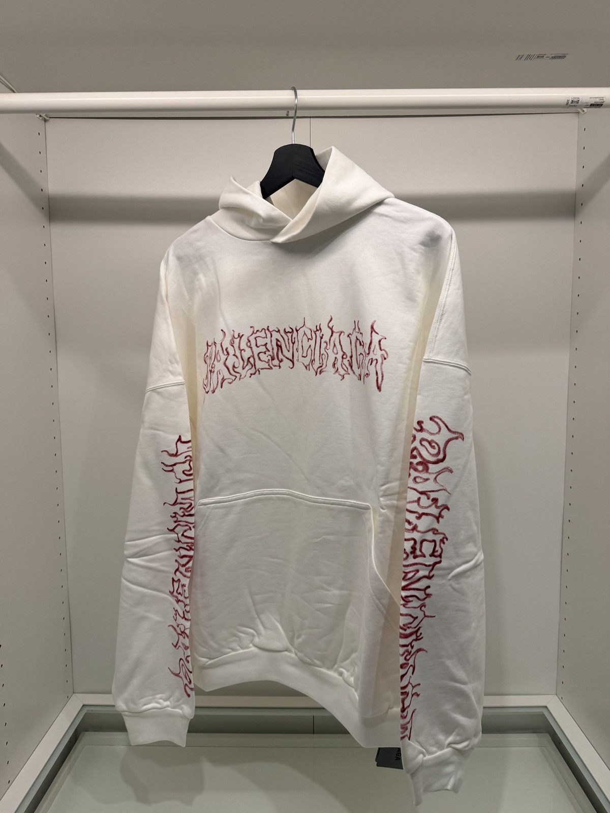 Balenciaga Balenciaga DIY Metal outline hoodie white | Grailed
