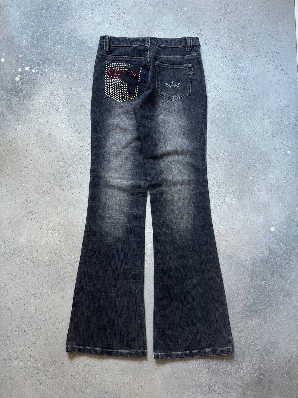Hysteric Glamour × Japanese Brand Paul & Shark Vintage Dark Washed Flared Jeans (Cobain Style) Size US 28 / EU 44 - 2 Thumbnail