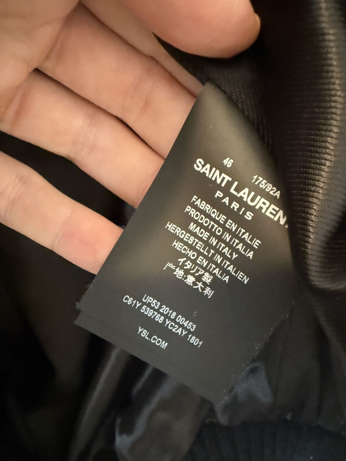 Saint Laurent Paris Saint Laurent Calf Leather Suede Studded Bomber Jacket Size US S / EU 44-46 / 1 - 10 Thumbnail