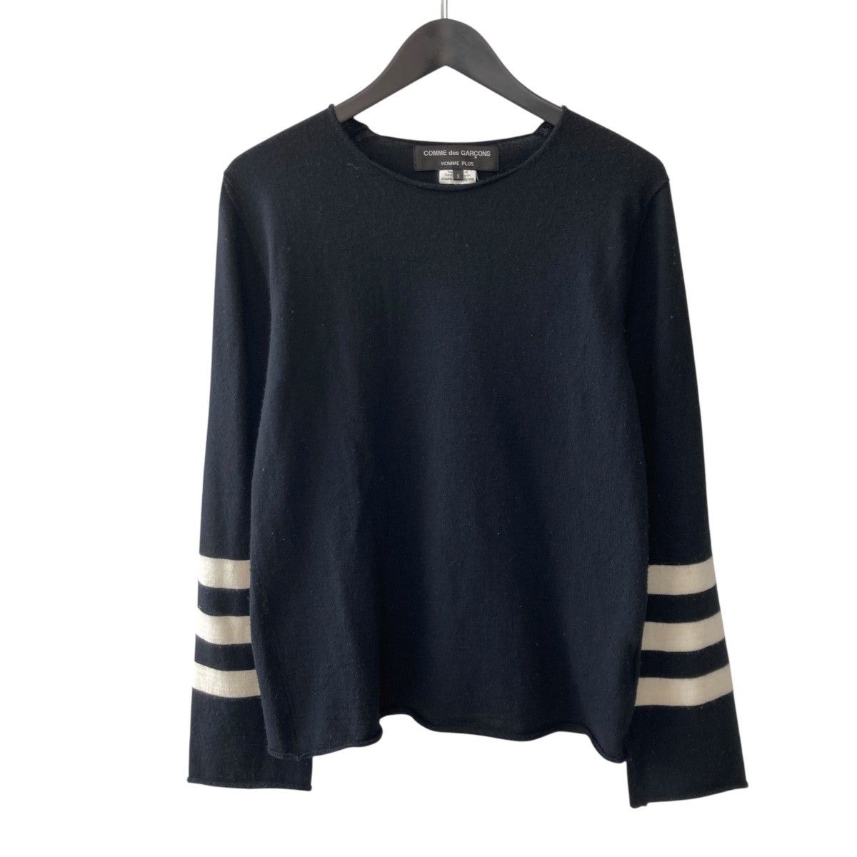 Comme des Garcons Homme Plus AD2010 Skull Motif Raw Hem Wool Knit Sweater Size US S / EU 44-46 / 1 - 2 Thumbnail