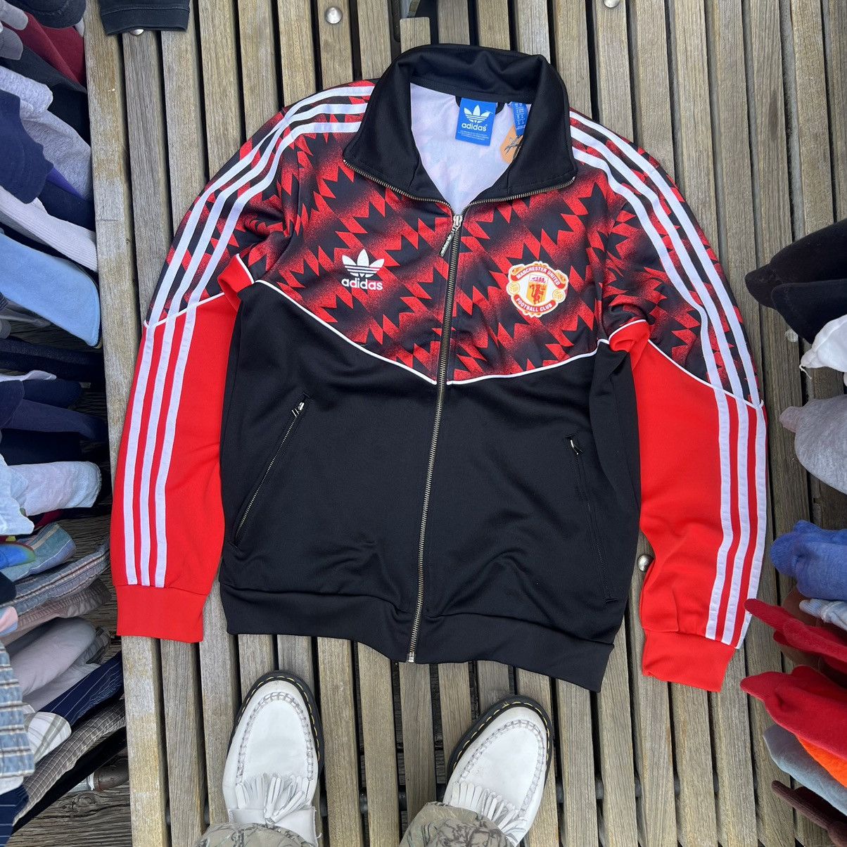 Tracksuit Felpa Adidas 2021 Adidas Retro Manchester United Zip Up