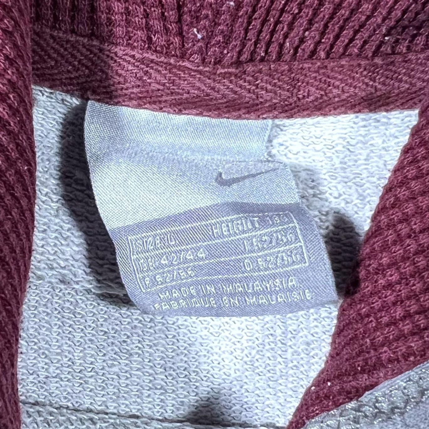 Nike Nike Oregon Big Swoosh Logo Graphic Grey Pullover Hoodie Mens L Size Large Hooded Distressed Cuffs Size US L / EU 52-54 / 3 - 4 Thumbnail