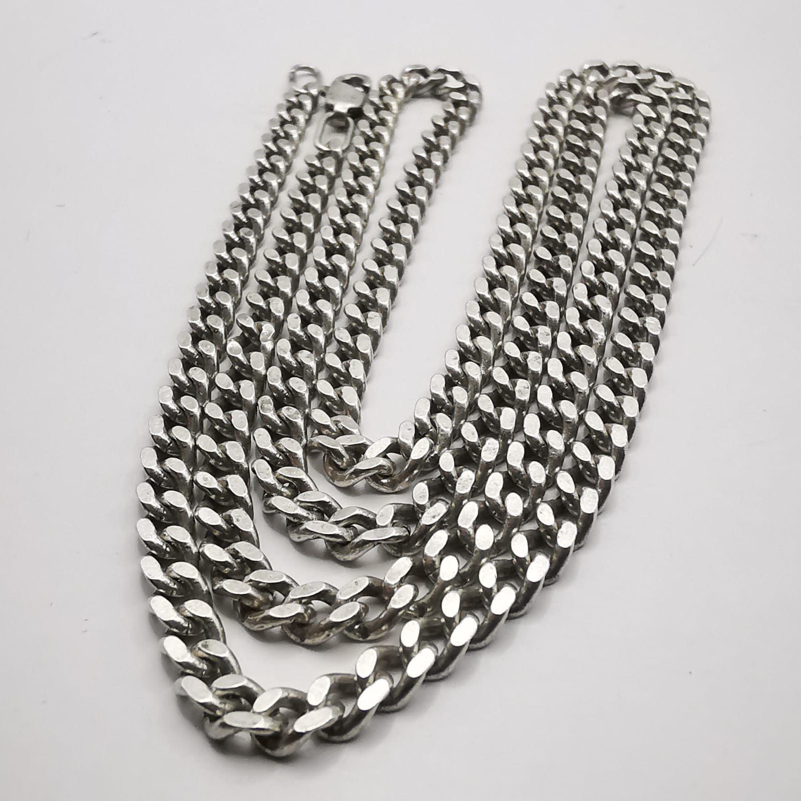 Sterling Silver Vintage Jewelry Chain, 925 Sterling Silver, Signed 24.86g Size ONE SIZE - 1 Thumbnail