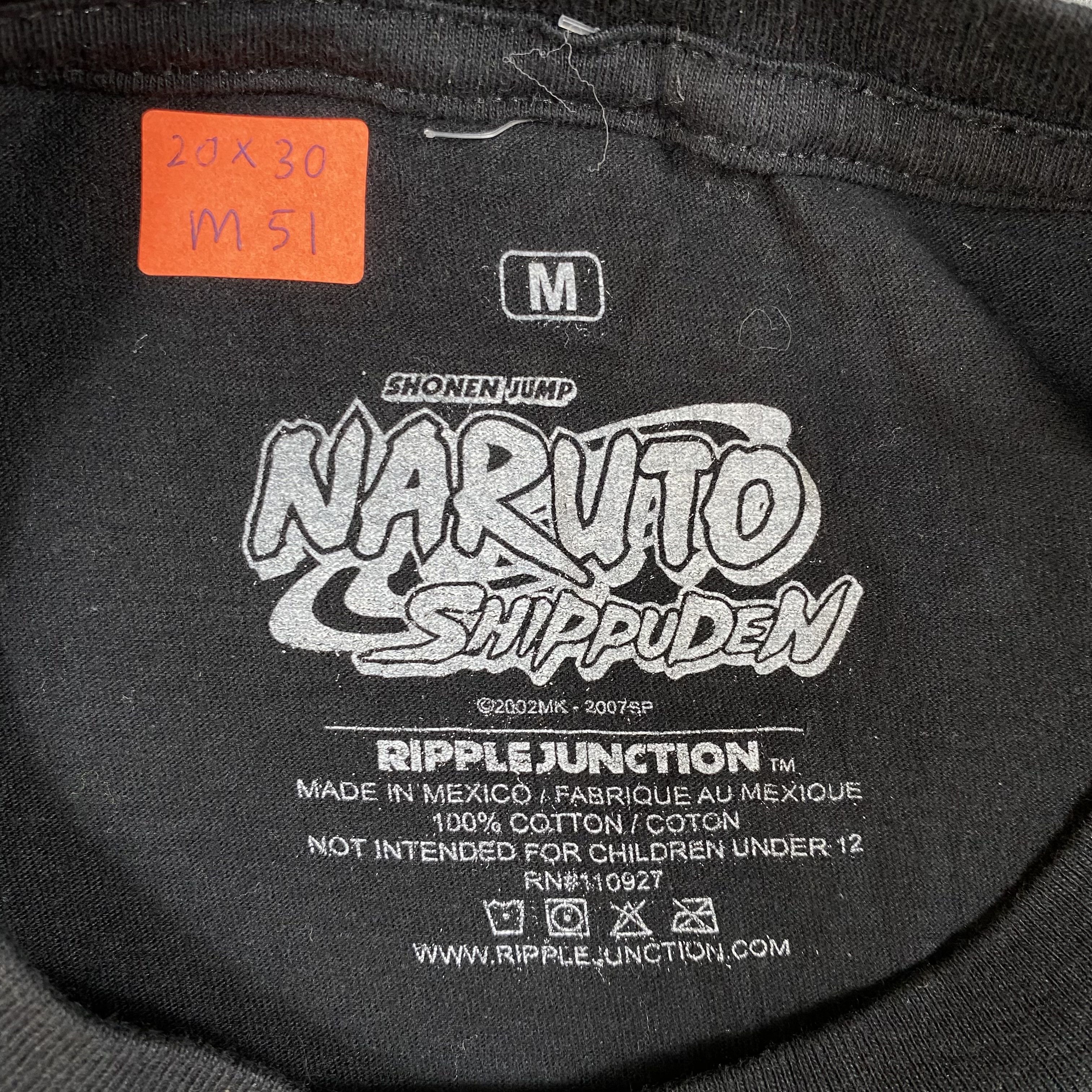 Anime Naruto Shippuden Anime Tee Ripple Junction Black Graphi-M051 Size US M / EU 48-50 / 2 - 4 Thumbnail