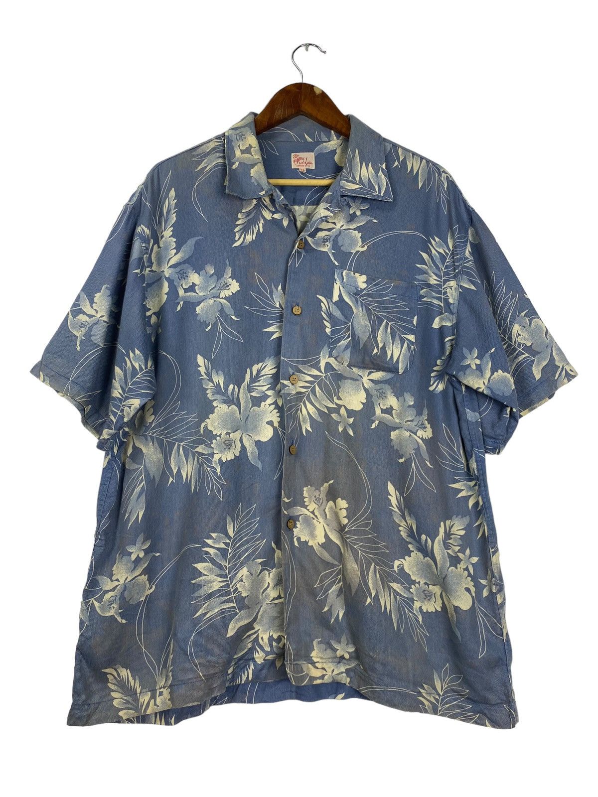 Vintage Red Letter Hawaiian Style shirt Size US XL / EU 56 / 4 - 1 Thumbnail