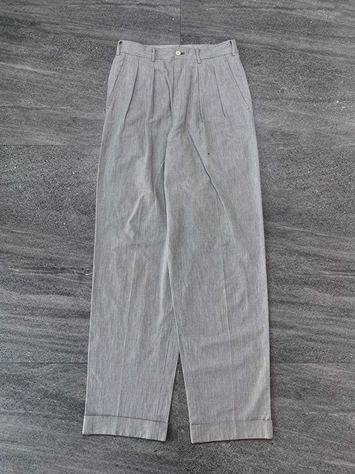 Comme des Garcons Textured Wideleg Trousers/Pants Size US 29 - 2 Thumbnail