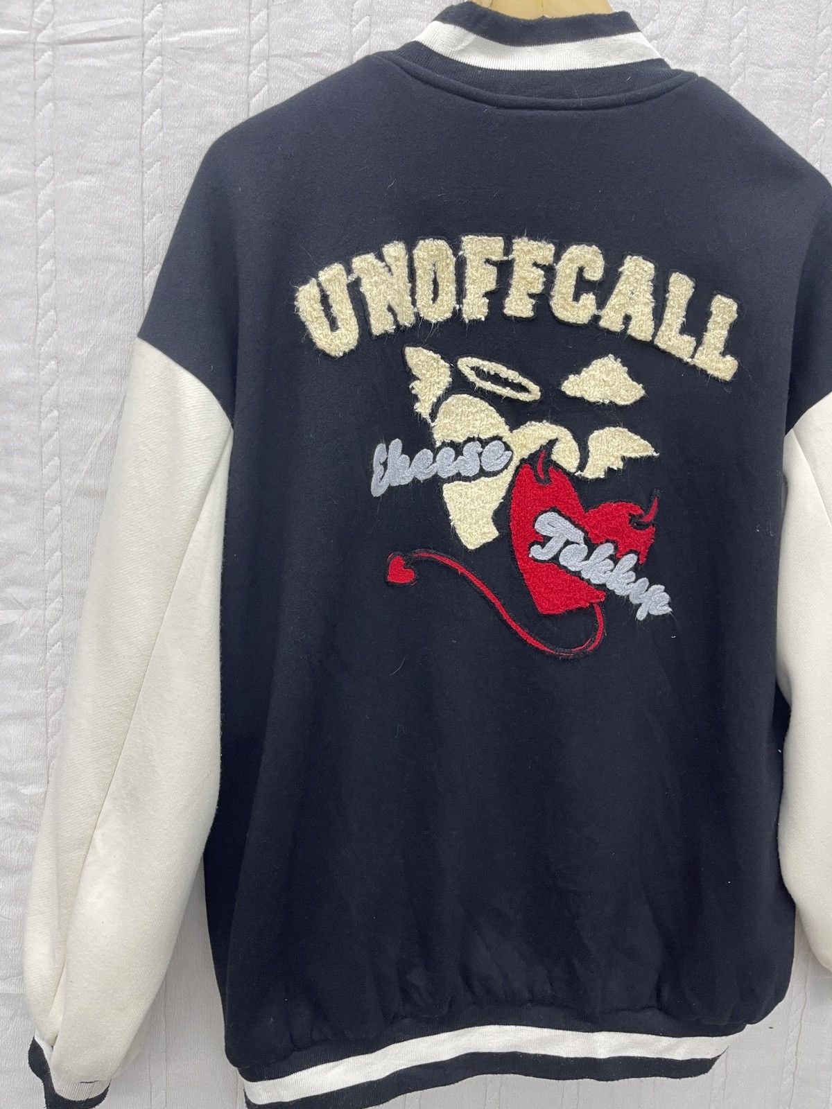 Japanese Brand STEALS💥HOOK UNOFFCALL VARSITY JACKET Size US L / EU 52-54 / 3 - 2 Thumbnail