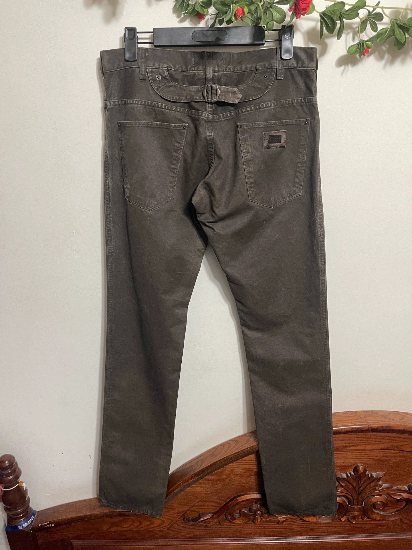 Dolce & Gabbana DG low-rise slim acid wash brown pants 44 Size US 28 / EU 44 - 2 Thumbnail