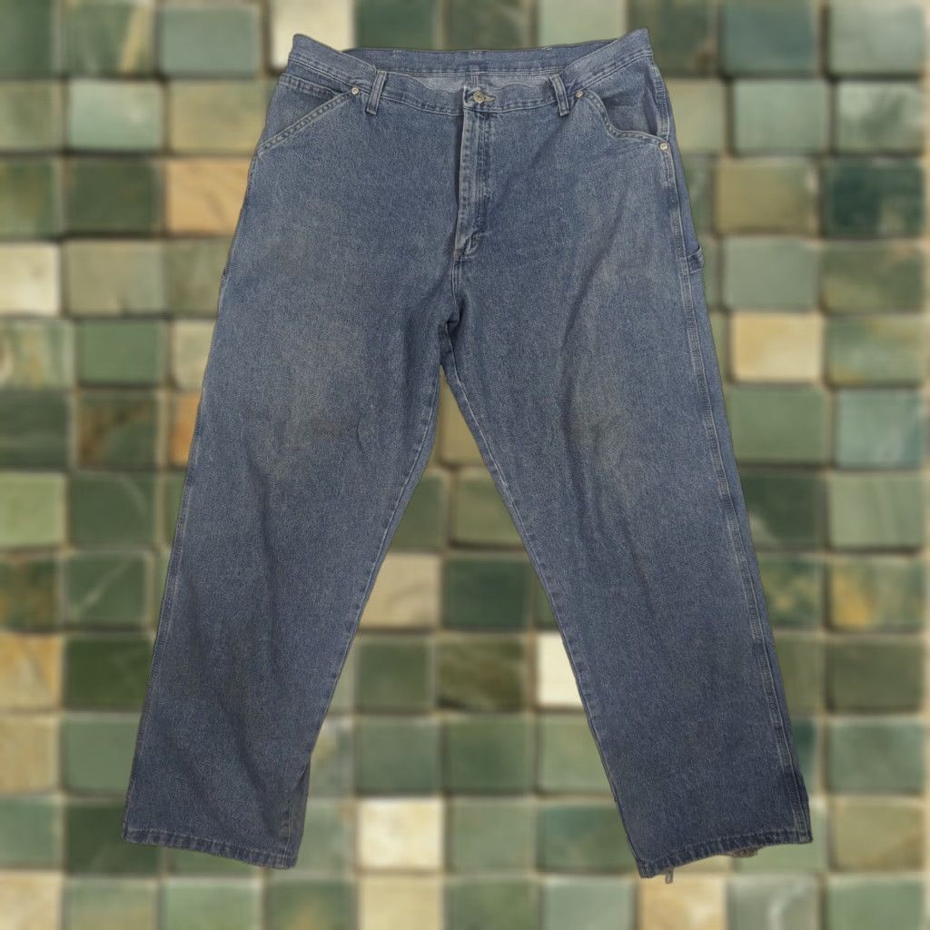 Wrangler Wrangler Jeans Carpenter Denim Blue 40x32 Straight M5J Men Regular waistband pockets Size US 40 / EU 56 - 1 Thumbnail