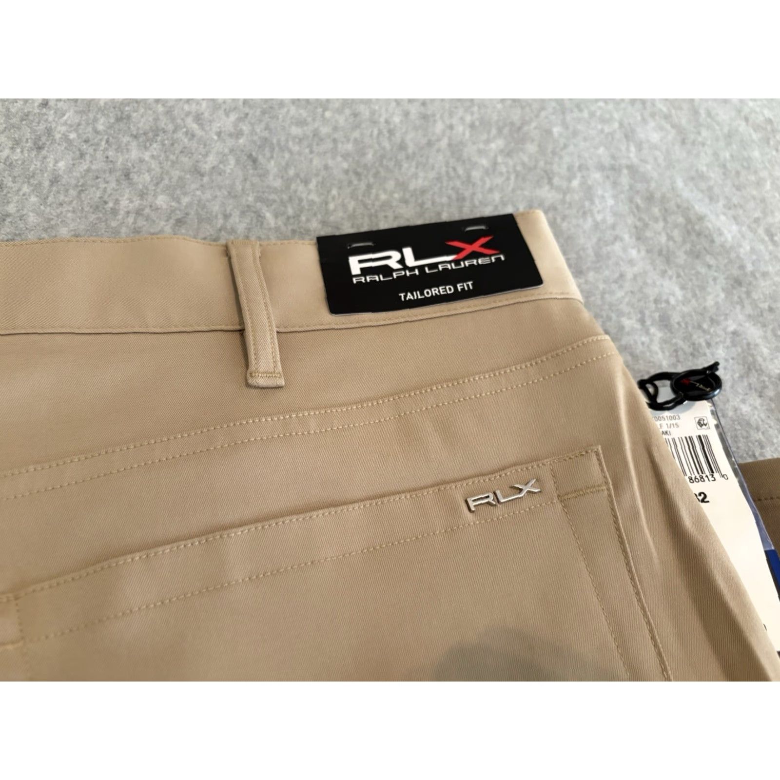 RLX Ralph Lauren RLX Ralph Lauren Golf Pants Khaki Mens 38x32 Tailored Fit NWT Beige Solid Flat Front Polyester Elastane Mens Golf Pants 38x32 NWT Size US 38 / EU 54 - 5 Thumbnail