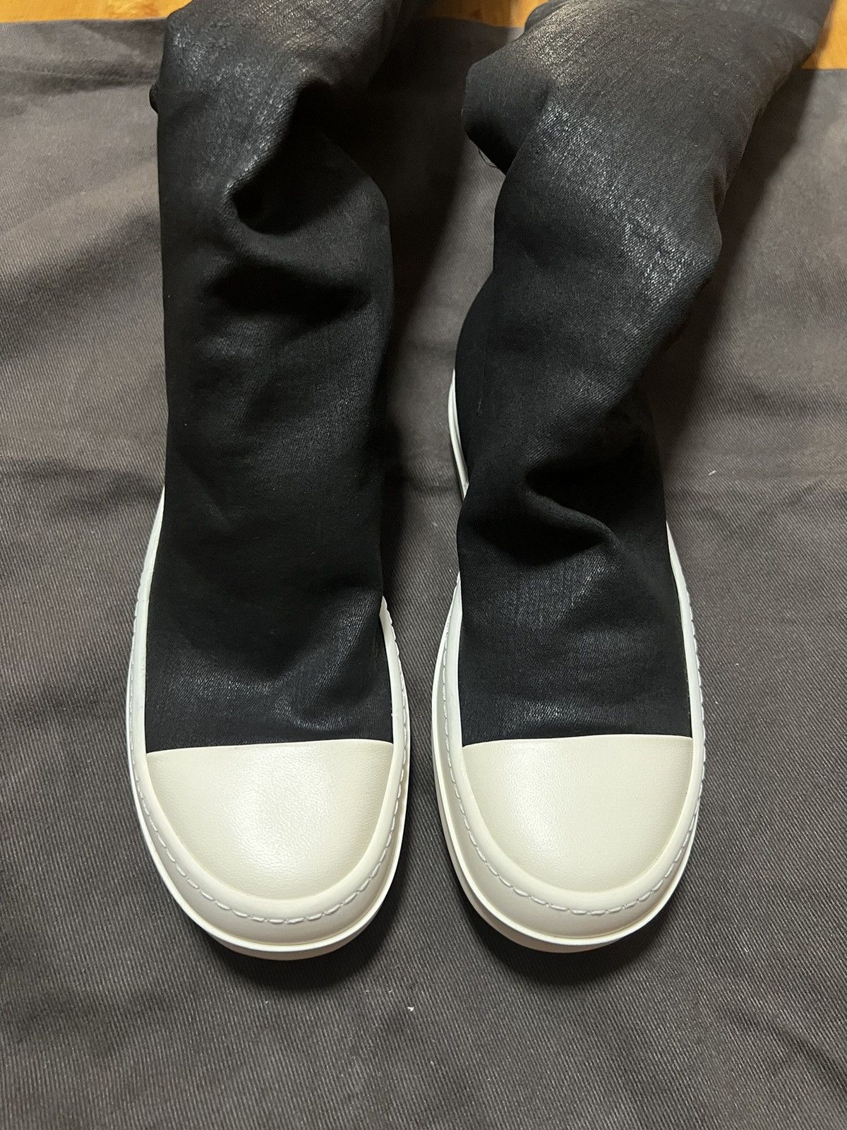 Rick Owens Drkshdw Rick owens waxed thigh high stocking ramones Size US 6.5 / IT 36.5 - 2 Thumbnail