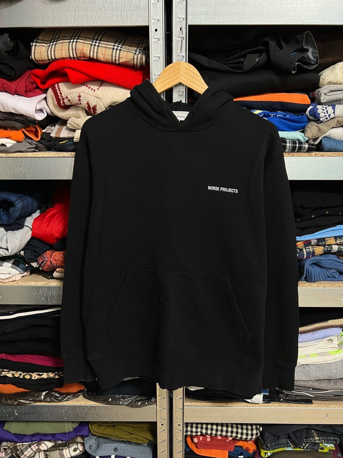 Designer × Norse Projects Men’s Norse Projects Black Vagn Classic Hoodie Logo Size M Size US M / EU 48-50 / 2 - 1 Thumbnail