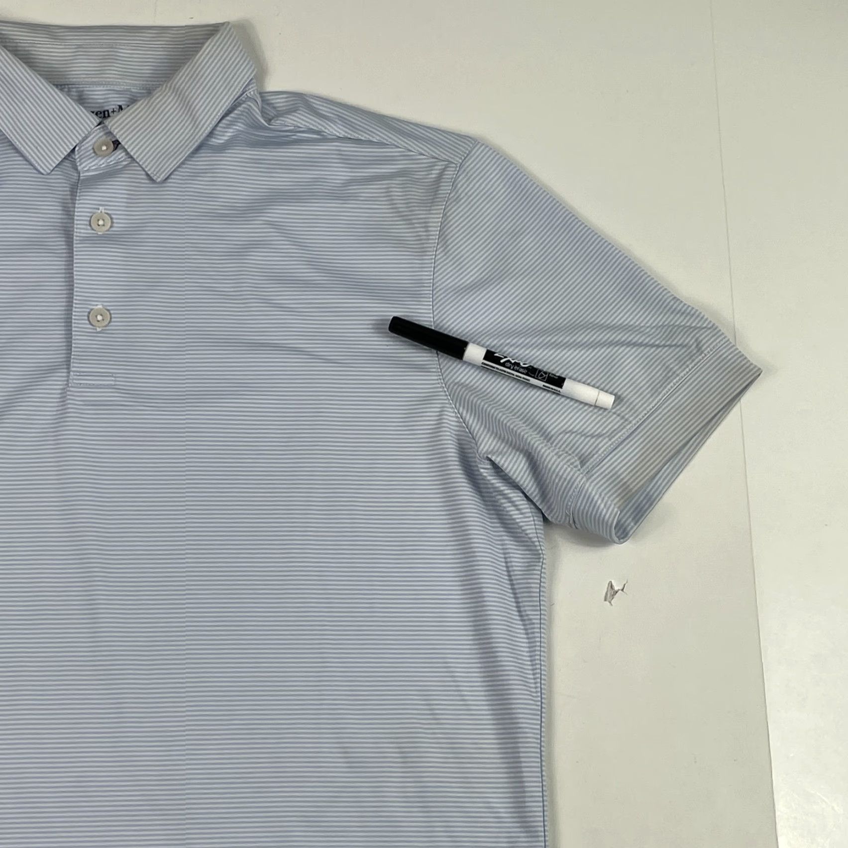 Mizzen+Main Mizzen+Main Polo Shirt Mens Small Blue Performance Short Sleeve Golfing Size US S / EU 44-46 / 1 - 4 Thumbnail