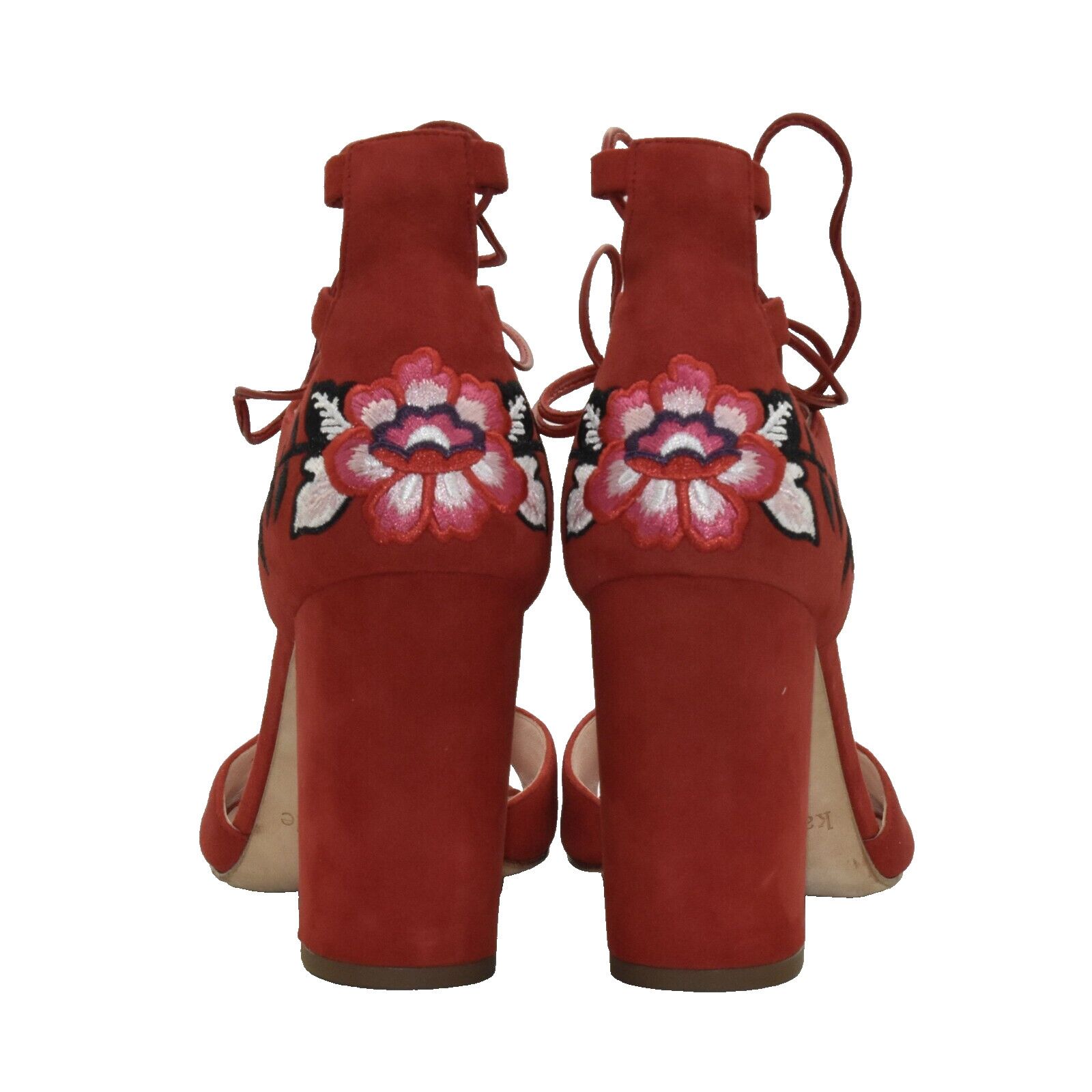 Kate Spade NWOB KATE SPADE Suede Accent Tie Block Heel Sandals Size 7 M Size US 7 / IT 37 - 6 Thumbnail