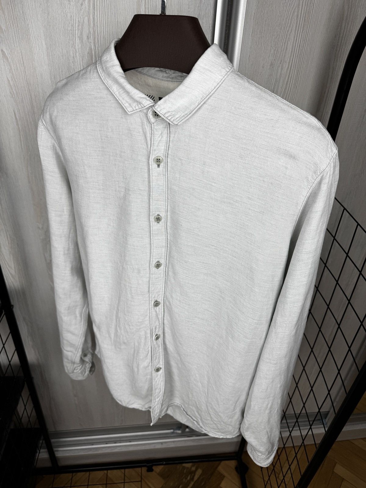 Freitag Freitag Light Grey Linen Modal E783 Mens Shirt Size US L / EU 52-54 / 3 - 8 Thumbnail