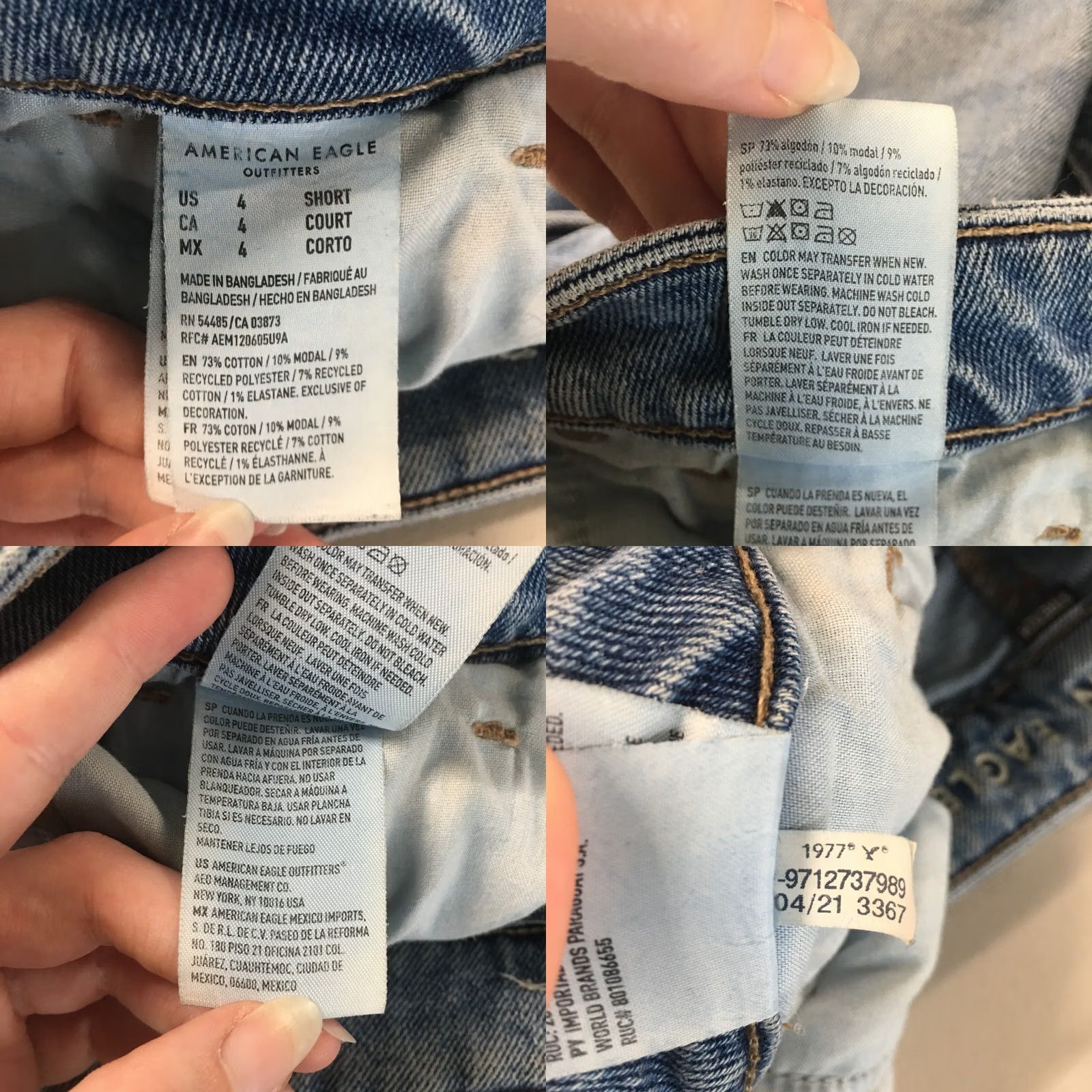 American Eagle Outfitters American Eagle Outfitters Jeans Capri Womens 4 Short 28x25 Blue Denim Zip Stretch Capri Jeans Womens 4 Short Blue Denim Zip Size 27" / US 4 / IT 40 - 10 Thumbnail