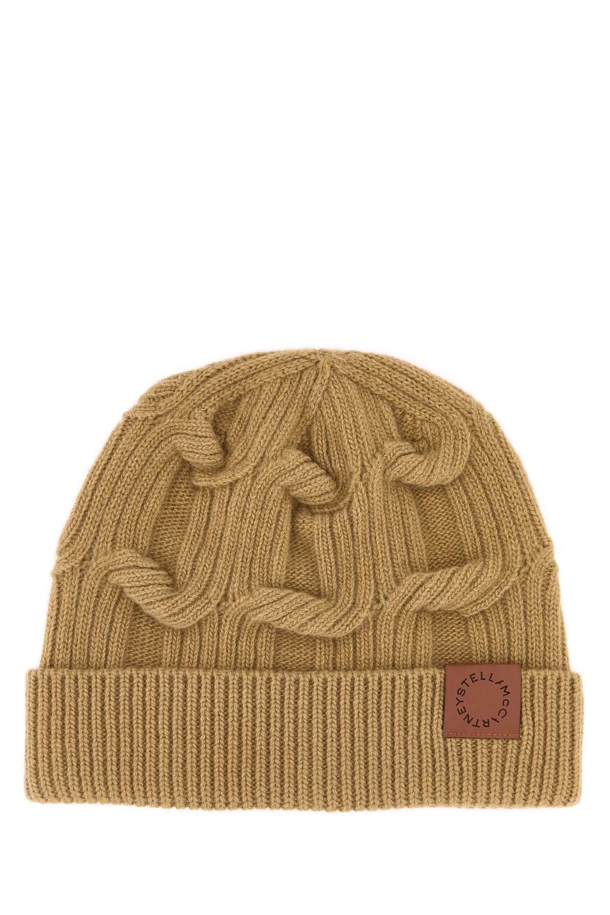 Stella McCartney Camel Wool Beanie Hat Size ONE SIZE - 1 Thumbnail