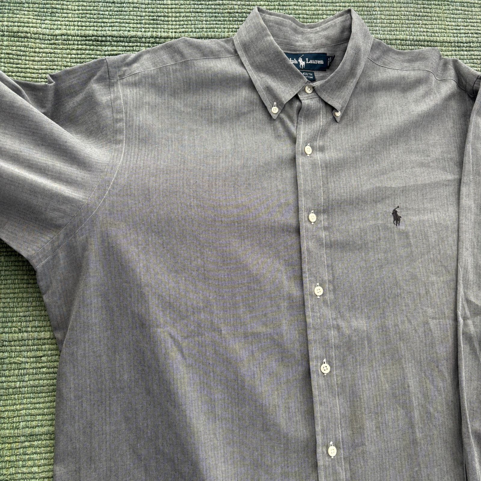 Ralph Lauren × Vintage Vintage Ralph Lauren Yarmouth Men's Cotton Button Up XL Size US XL / EU 56 / 4 - 6 Thumbnail