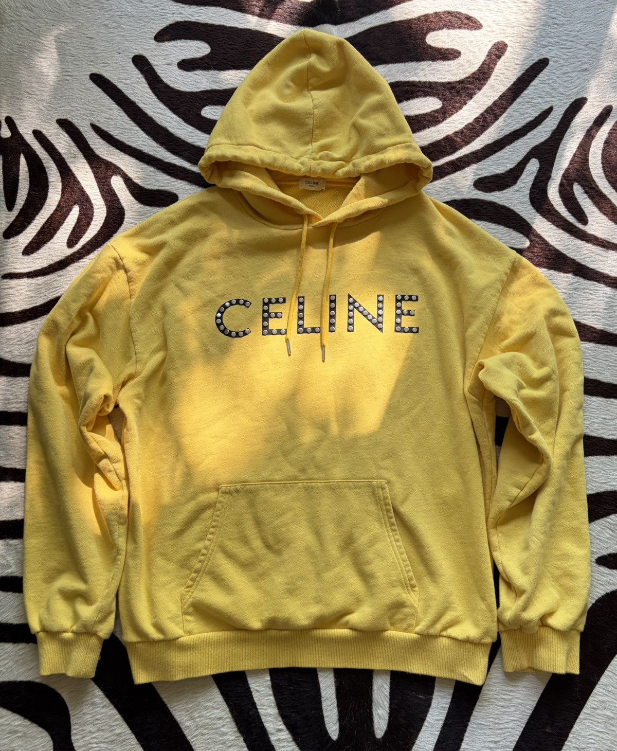 Celine Celine 2023 Studded Logo Pullover Hoodie | Grailed
