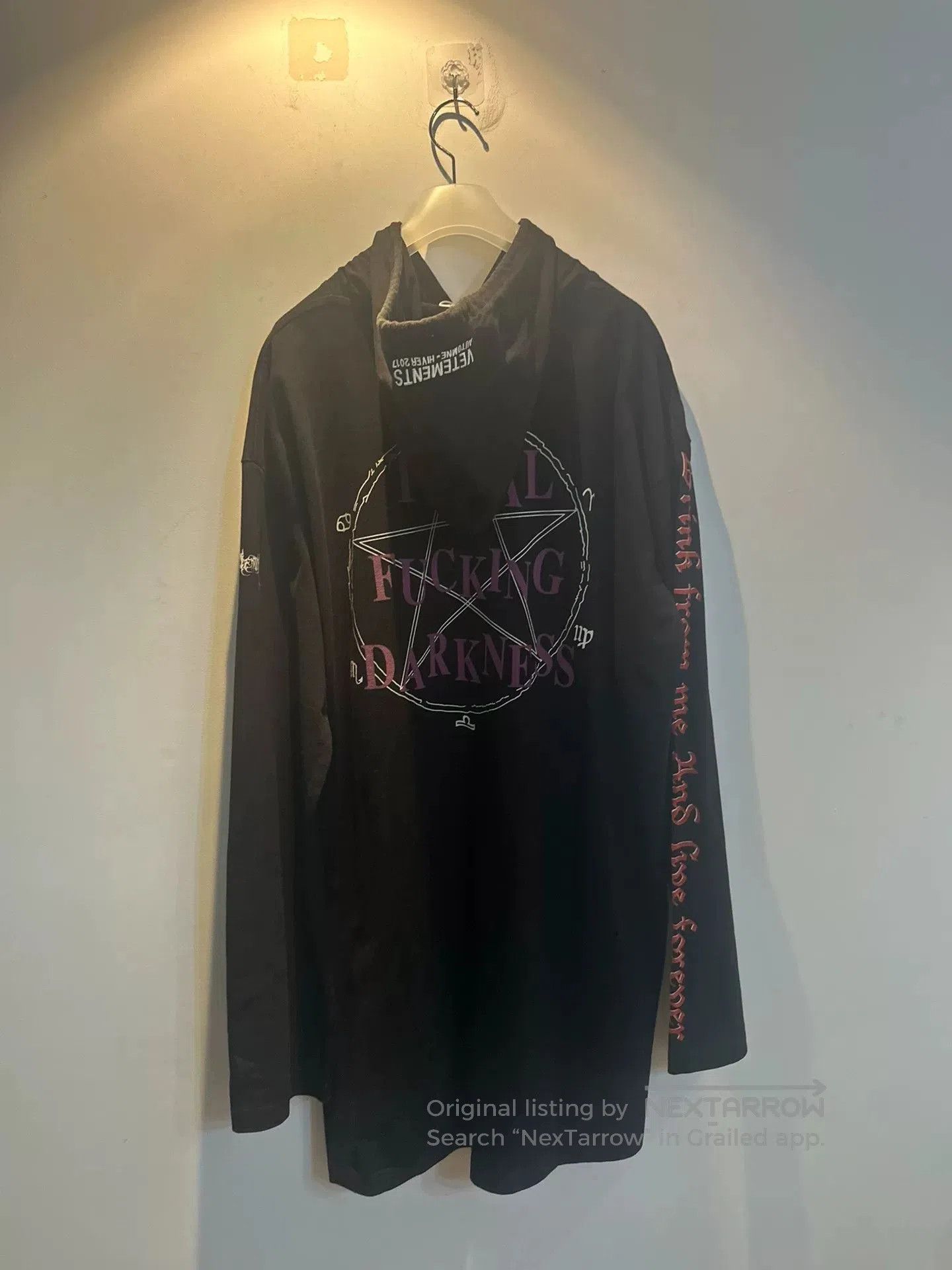 Vetements vetements long hoodie with logo design. Size US L / EU 52-54 / 3 - 2 Thumbnail