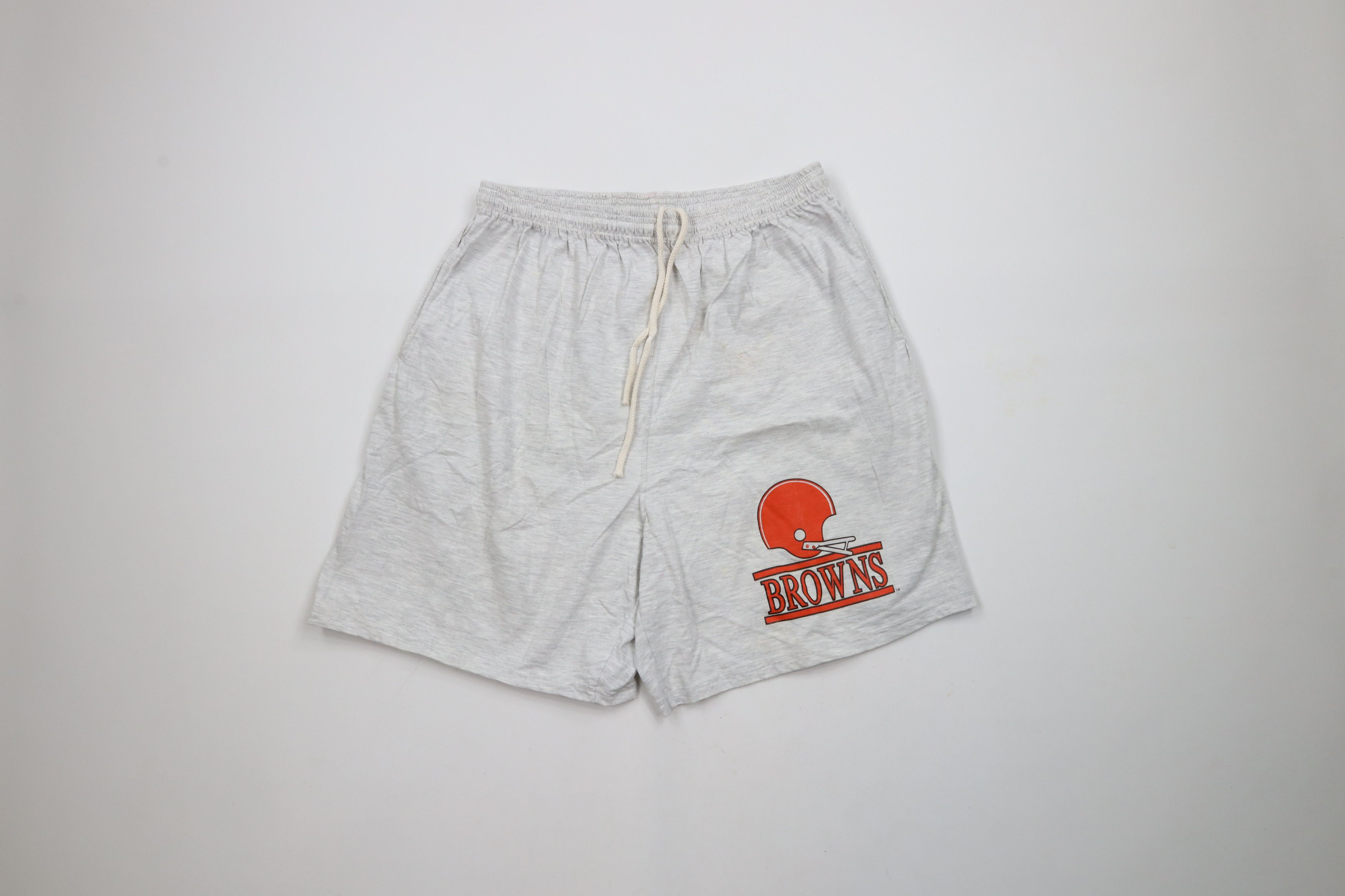 Russell Athletic × Vintage Vintage 90s Russell Athletic Browns Football Shorts Gray USA Size US 36 / EU 52 - 1 Thumbnail