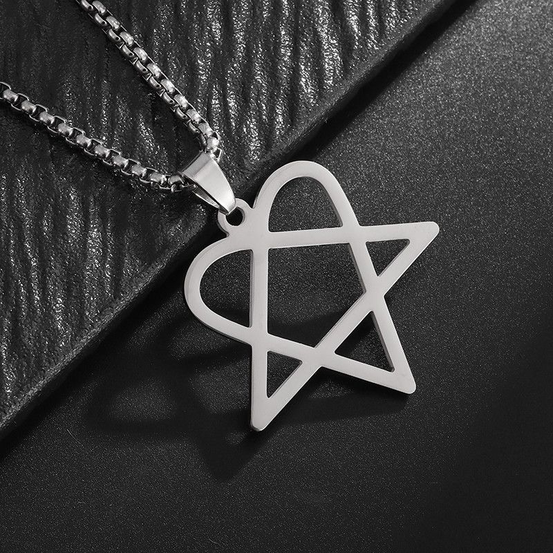 Jewelry Love Triangle Shape Pendant Necklace Size ONE SIZE - 4 Thumbnail