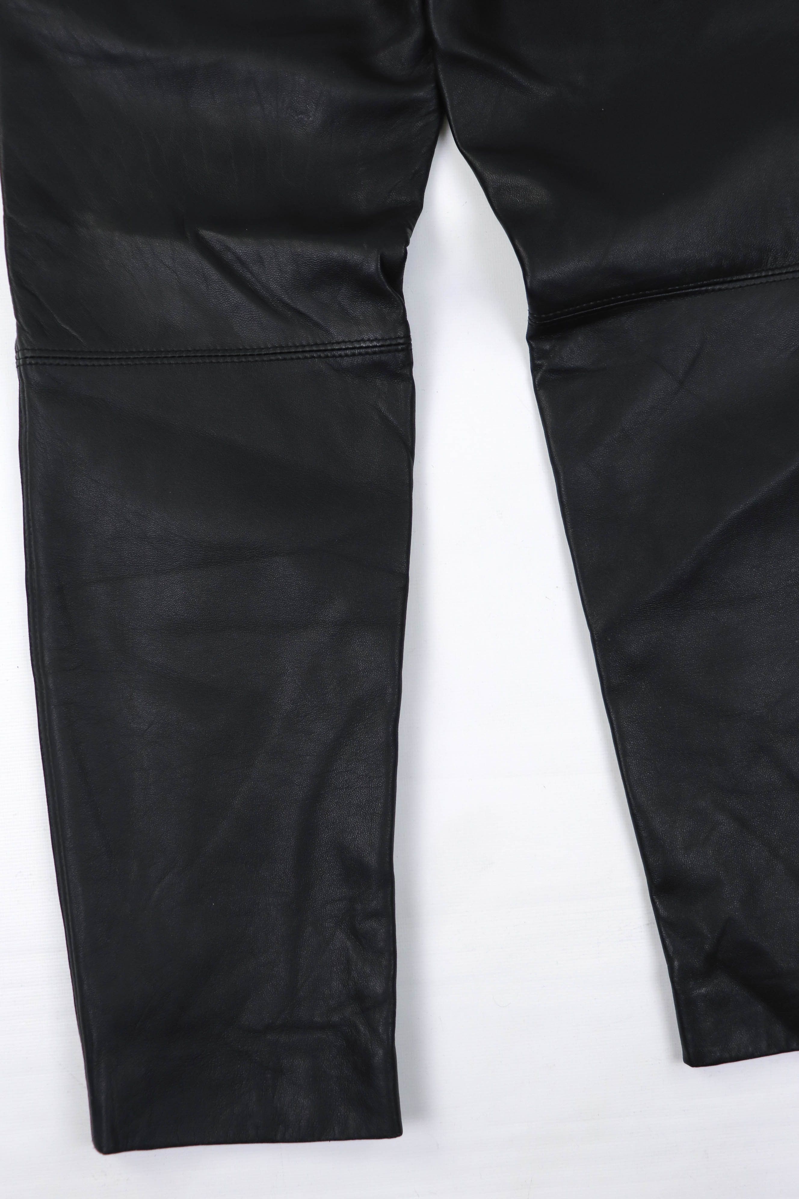 Genuine Leather Vintage Made in Spain Peleteria Galante Soft Leather Pants Size 28" / US 6 / IT 42 - 8 Thumbnail