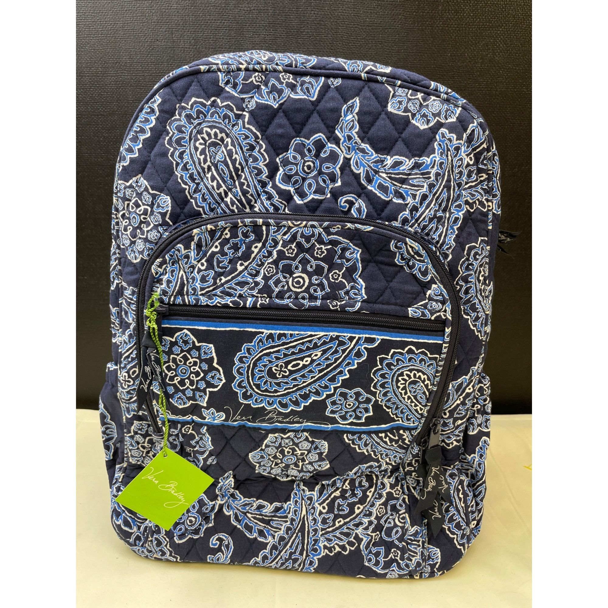 Vera Bradley Vera Bradley Blue Bandana Women's Campus Backpack SKU 6093 Size ONE SIZE - 1 Thumbnail