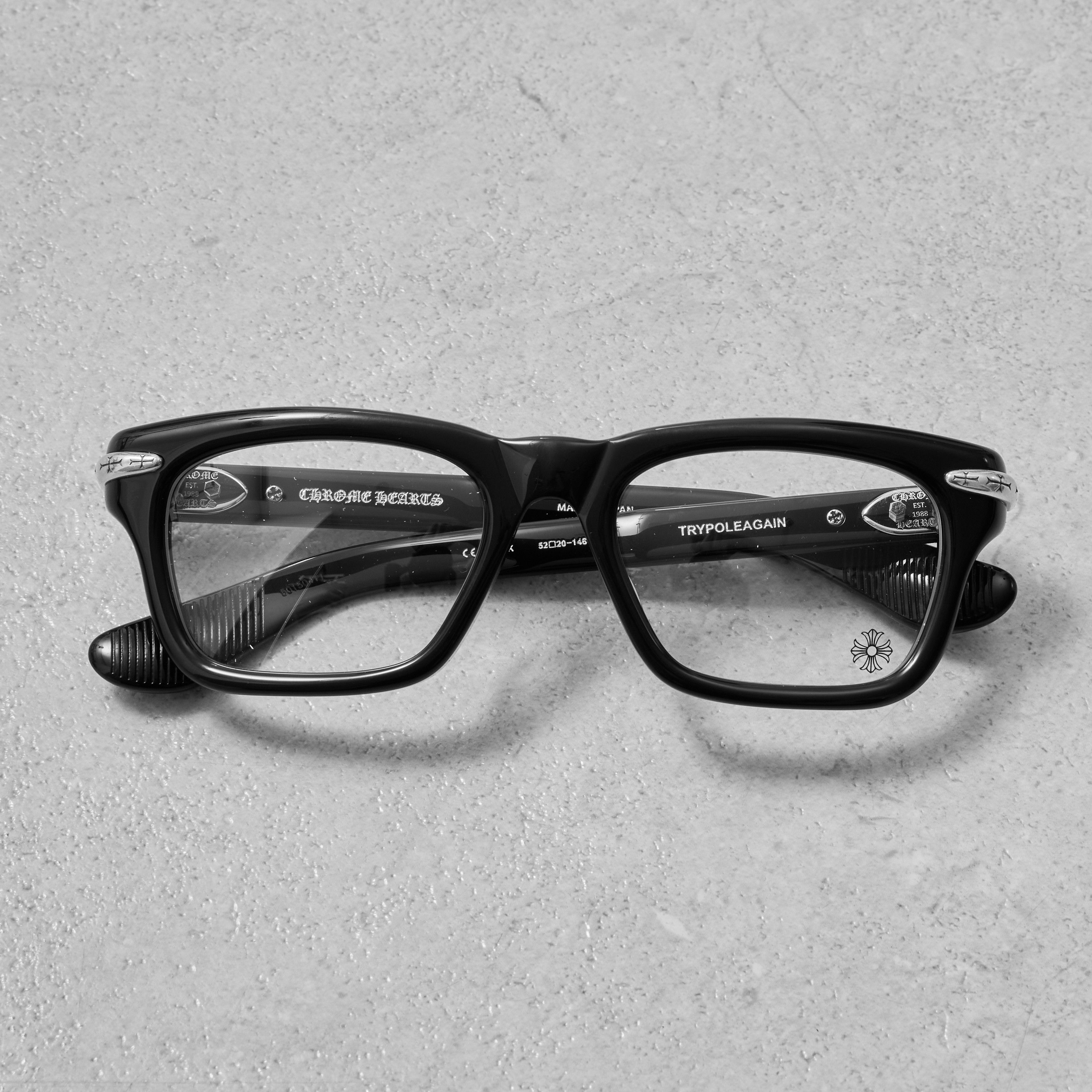 Chrome Hearts CHROME HEARTS TRYPOLEAGAIN BLACK Size ONE SIZE - 8 Thumbnail