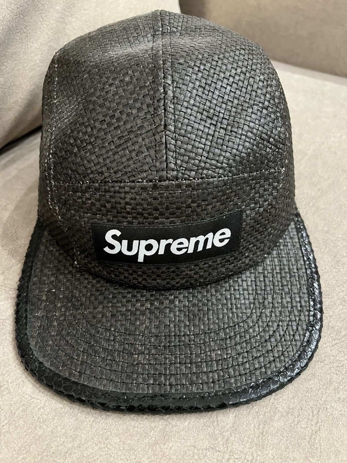 Supreme Supreme Raffia Camp Cap SS20 Size ONE SIZE - 1 Thumbnail