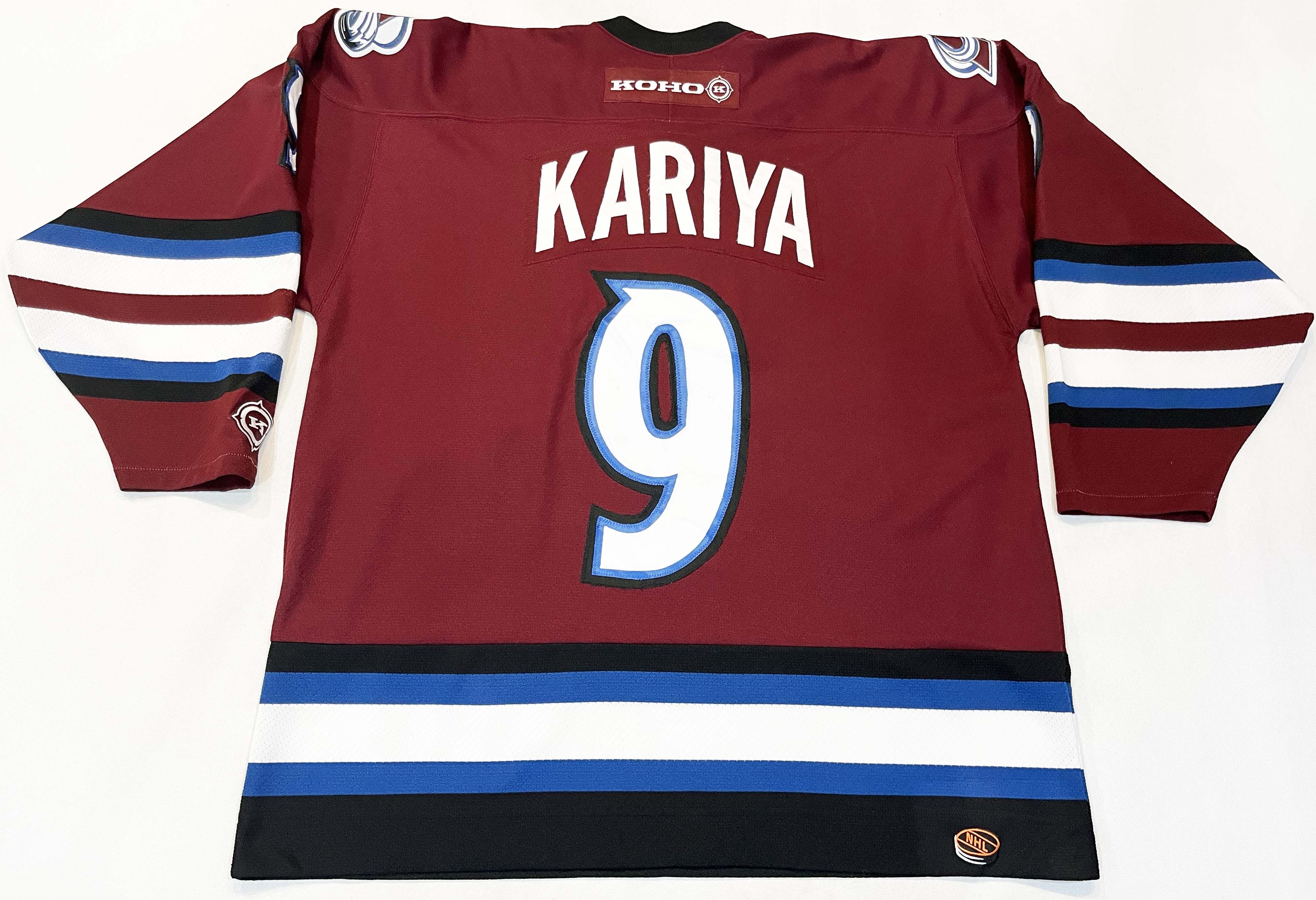 Jersey Colorado Rockies good number nine Kariya red Jersey Koho hockey