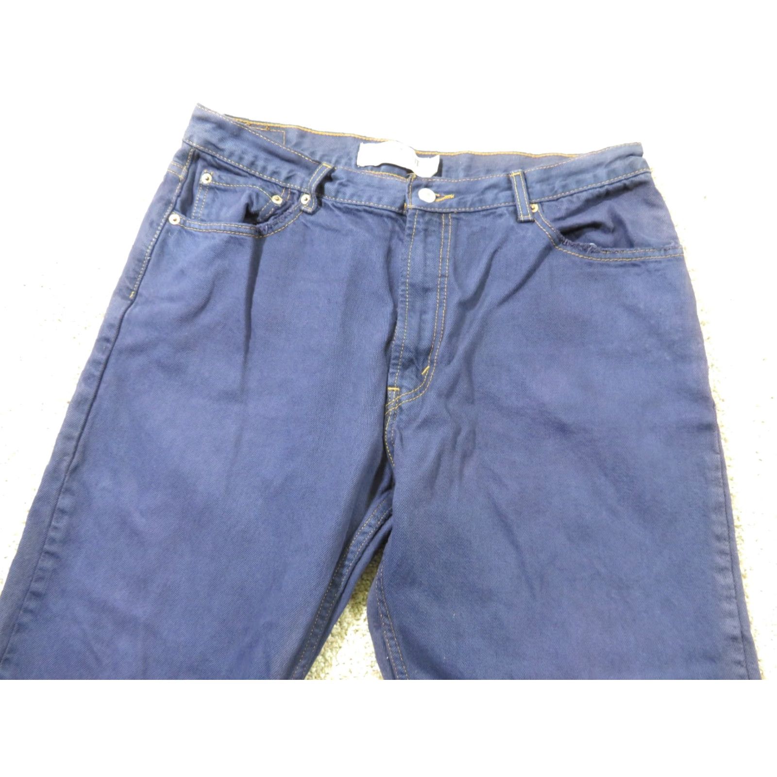 Levi's VINTAGE Levi's 550 Jeans Denim Purple 37x30 Straight Relaxed Men Size US 37 - 3 Thumbnail