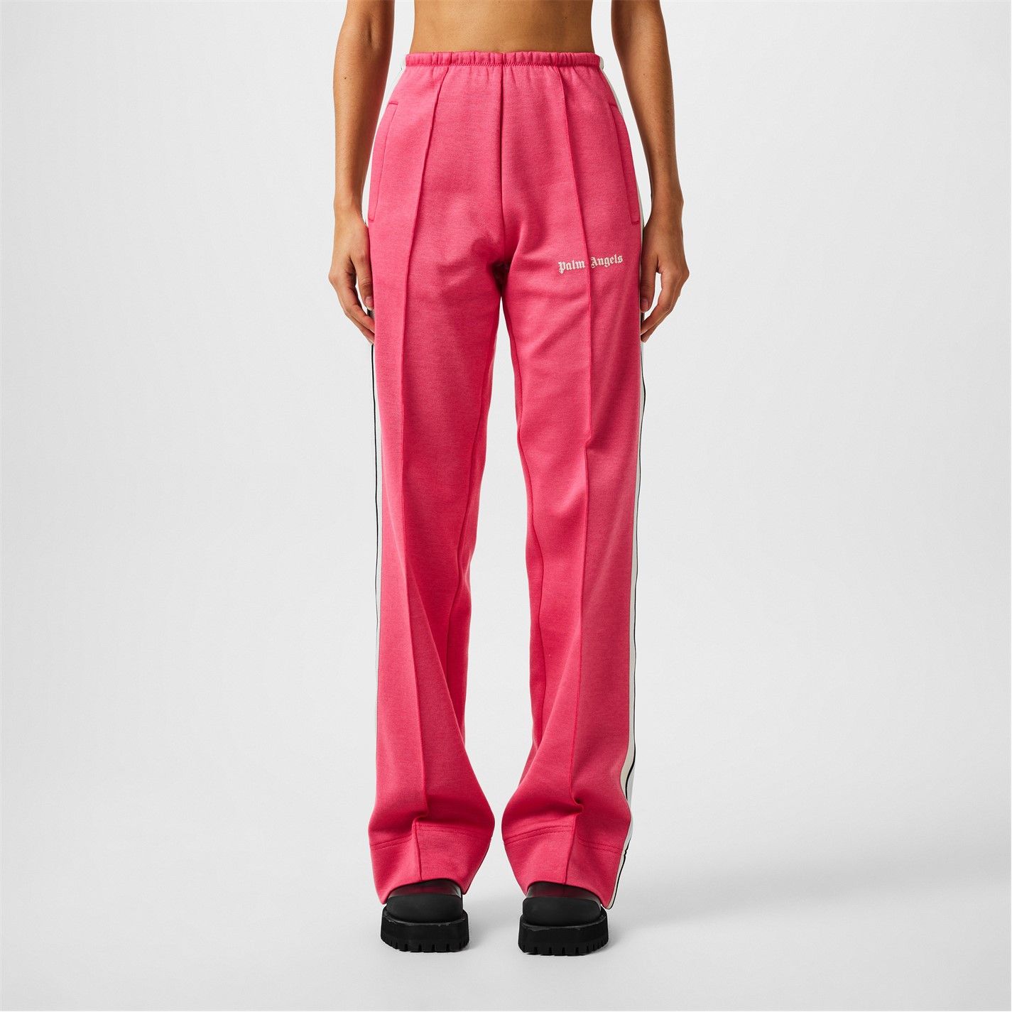 Palm Angels o1g2r1mq0325 Straight Tracksuit Pant in Pink & White Size 25" / US 0 / IT 36 - 4 Thumbnail