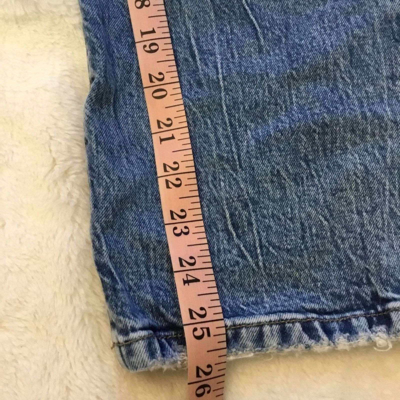 Loft Loft Blue Curvy High Waist Straight Crop Jeans Size 30" / US 8 / IT 44 - 11 Thumbnail