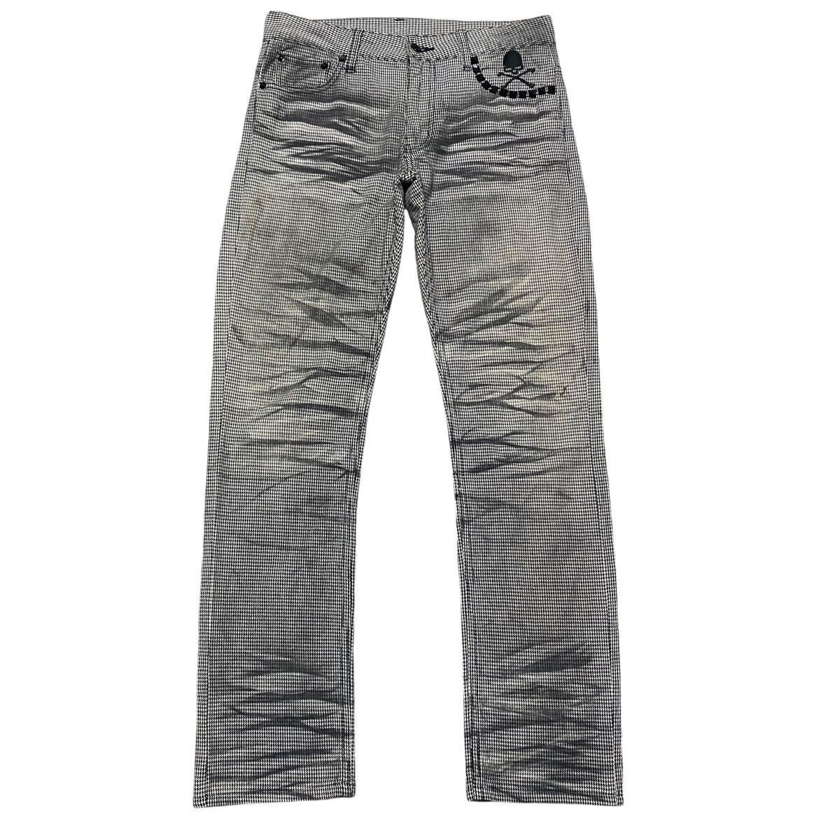 semanticdesign Semantic Design Houndstooth Skull Clawmark Jeans Size US 30 / EU 46 - 2 Thumbnail