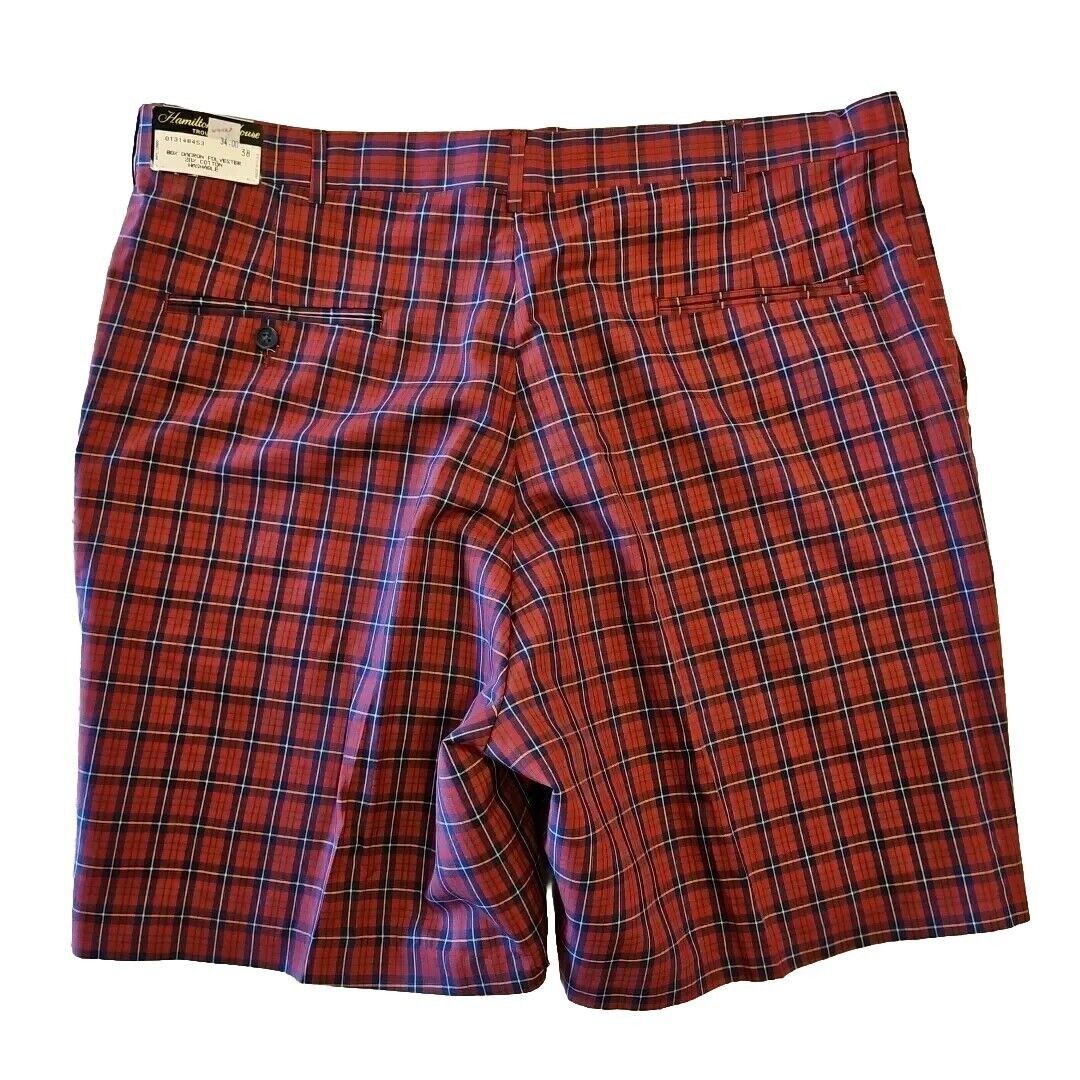 Vintage Vintage Wallace Plaid Shorts Mens 38 Red Tartan Surf Skate H Size US 38 / EU 54 - 3 Thumbnail