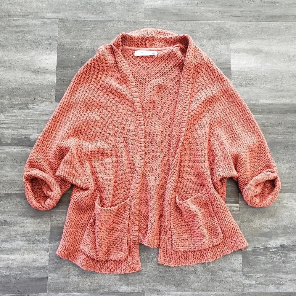 Designer Burnt Orange Sparrow Oversized Cardigan Sleeve Size M / US 6-8 / IT 42-44 - 1 Thumbnail
