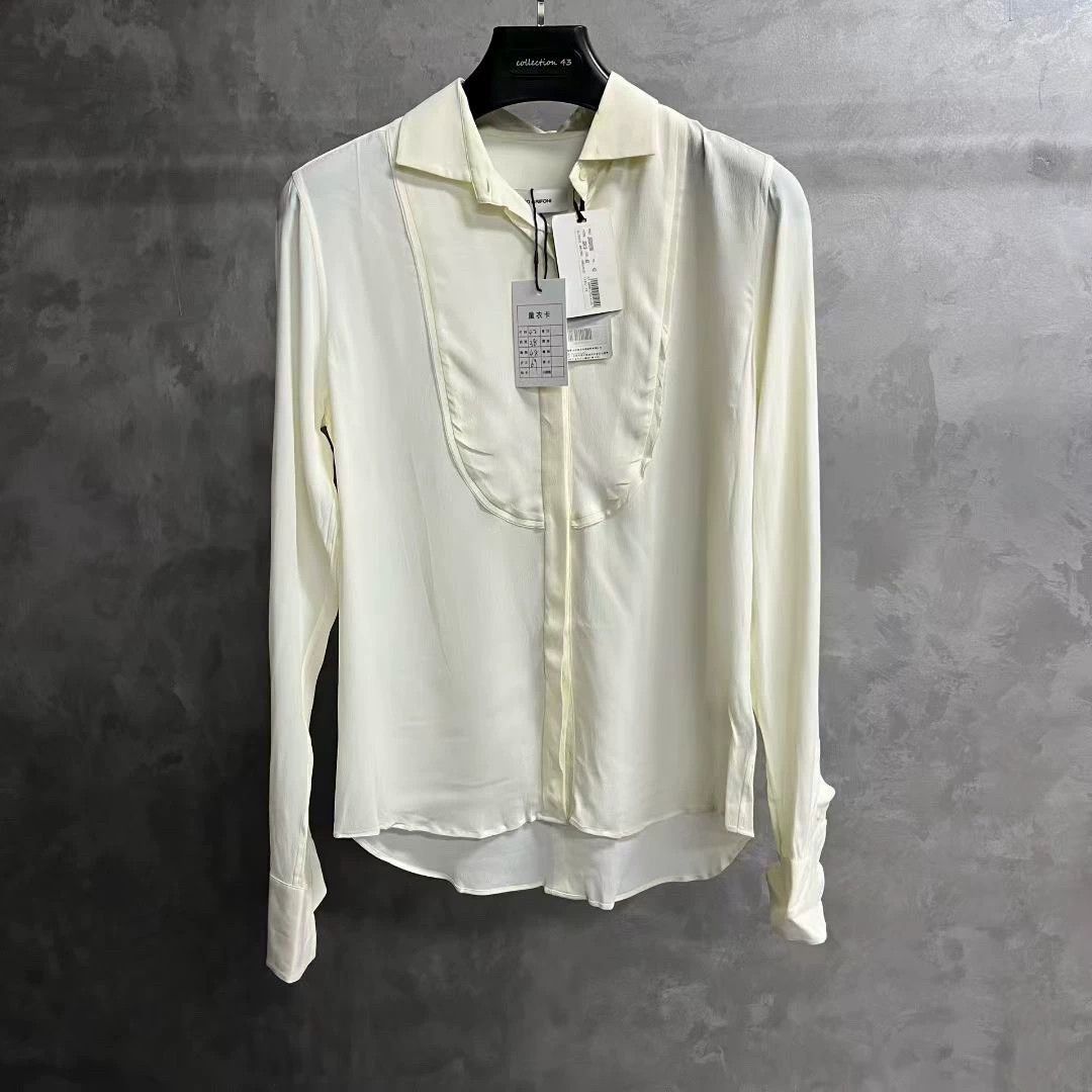 Vintage white casual long sleeve shirt by mauro grifoni Size US M / EU 48-50 / 2 - 1 Thumbnail