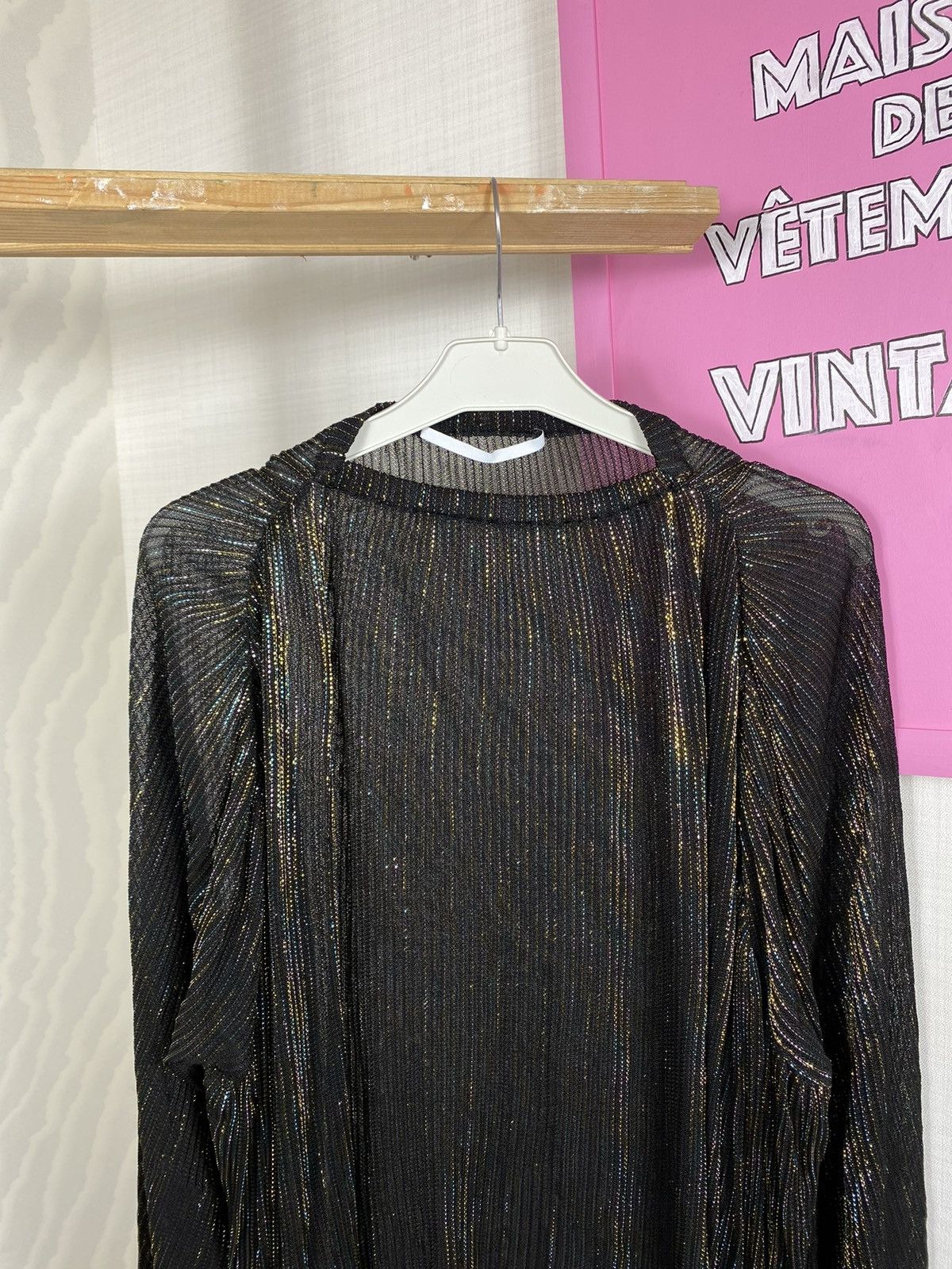 Rosetta Getty ROSETTA GETTY 18SS Pleated Glitter Blouse Size S / US 4 / IT 40 - 5 Thumbnail