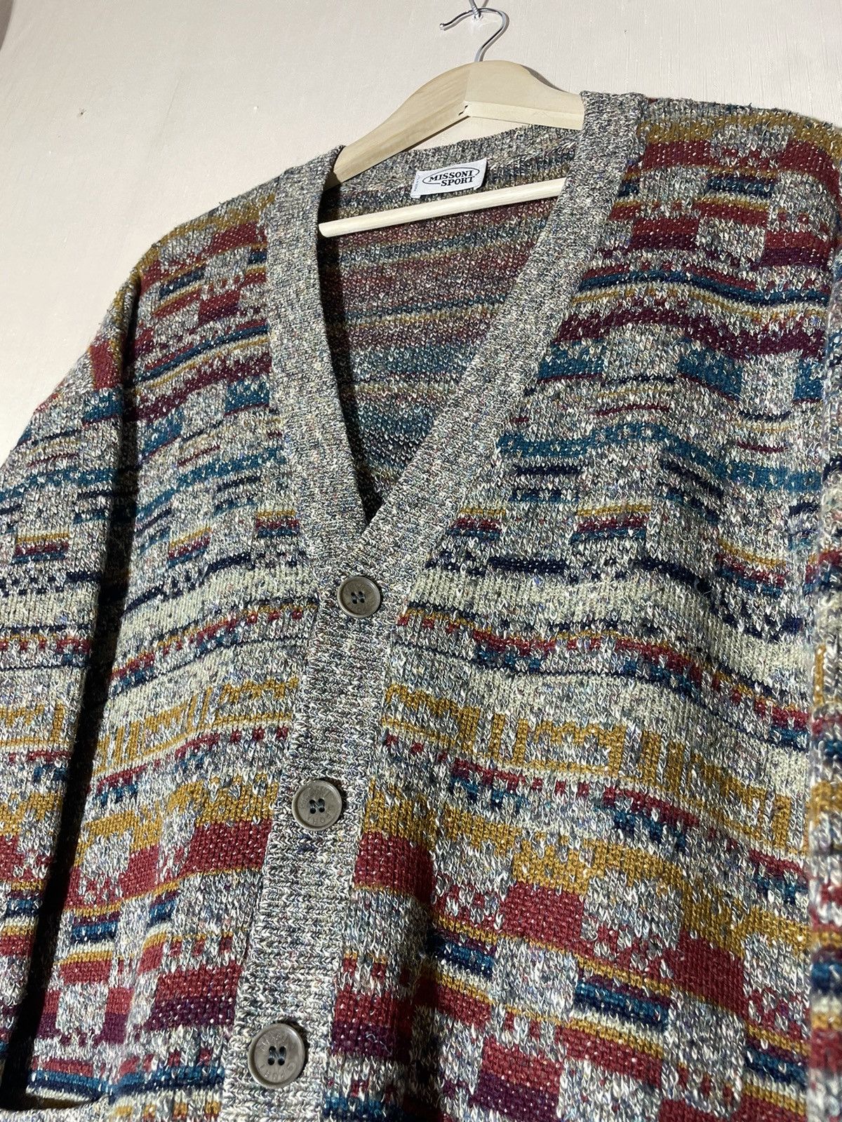 Missoni × Vintage Missoni Sport vintage wool cardigan Size US L / EU 52-54 / 3 - 9 Thumbnail